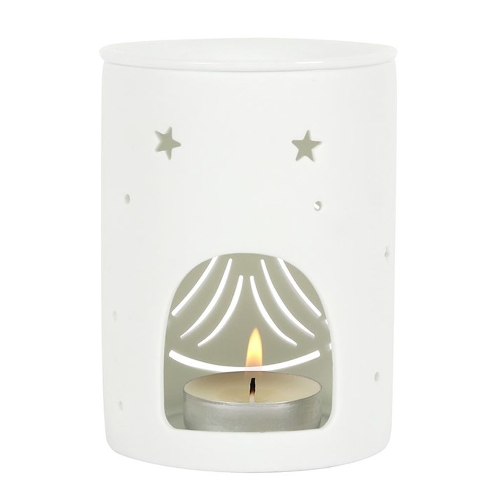 White Angel Cut Out Oil Burner N/A