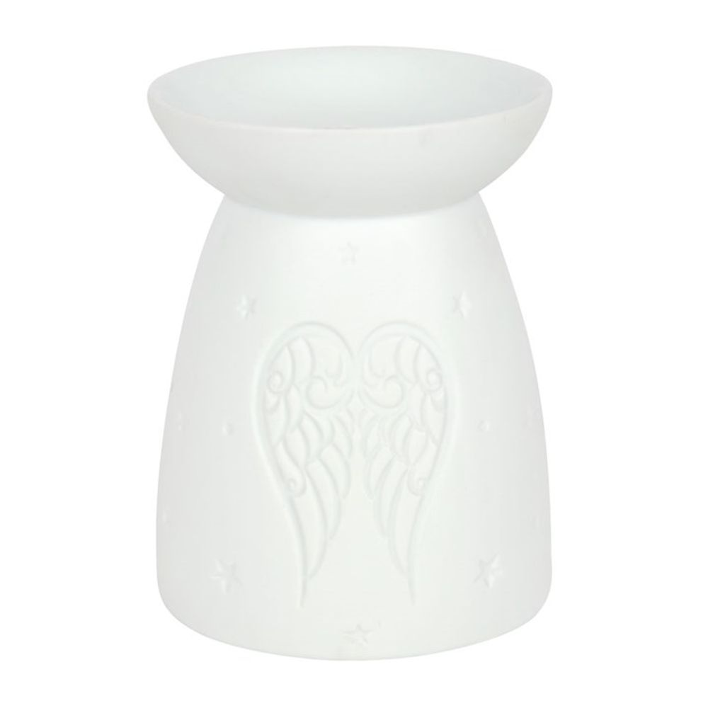 White Ceramic Angel Wings Oil Burner N/A