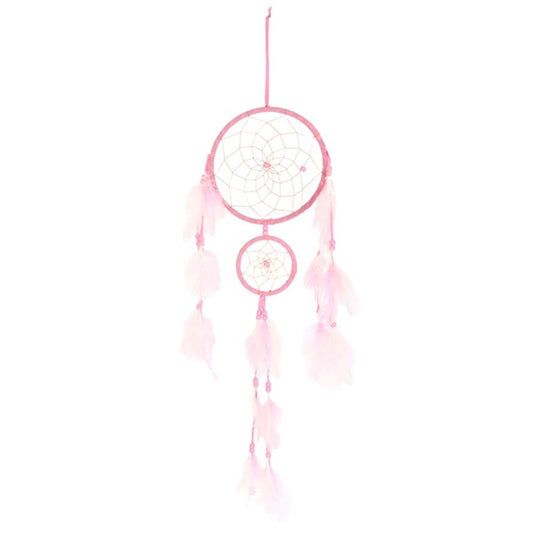 Light Pink Double Dreamcatcher with Tassels N/A