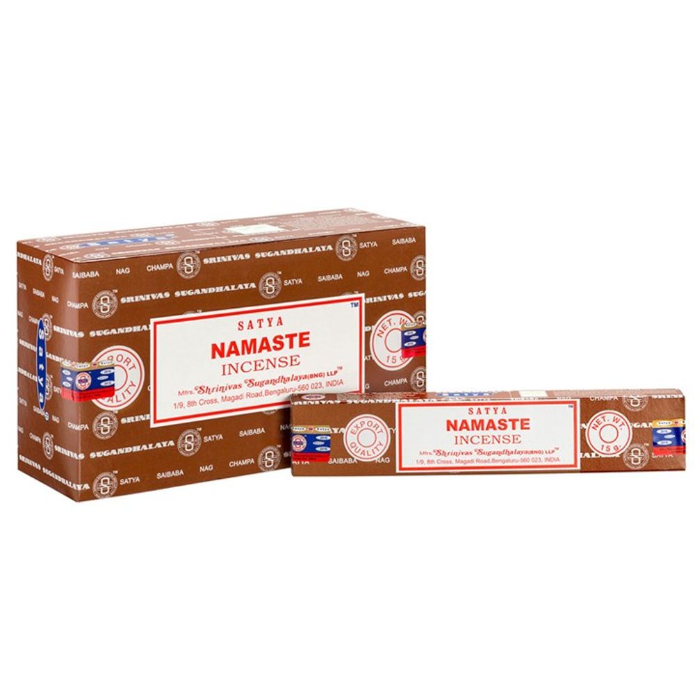 Set of 12 Packets of Namaste Incense Sticks by Satya N/A