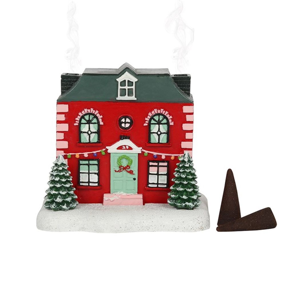 Christmas House Incense Cone Burner N/A