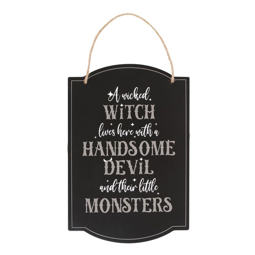 Wicked Witch Family Hanging Sign N/A