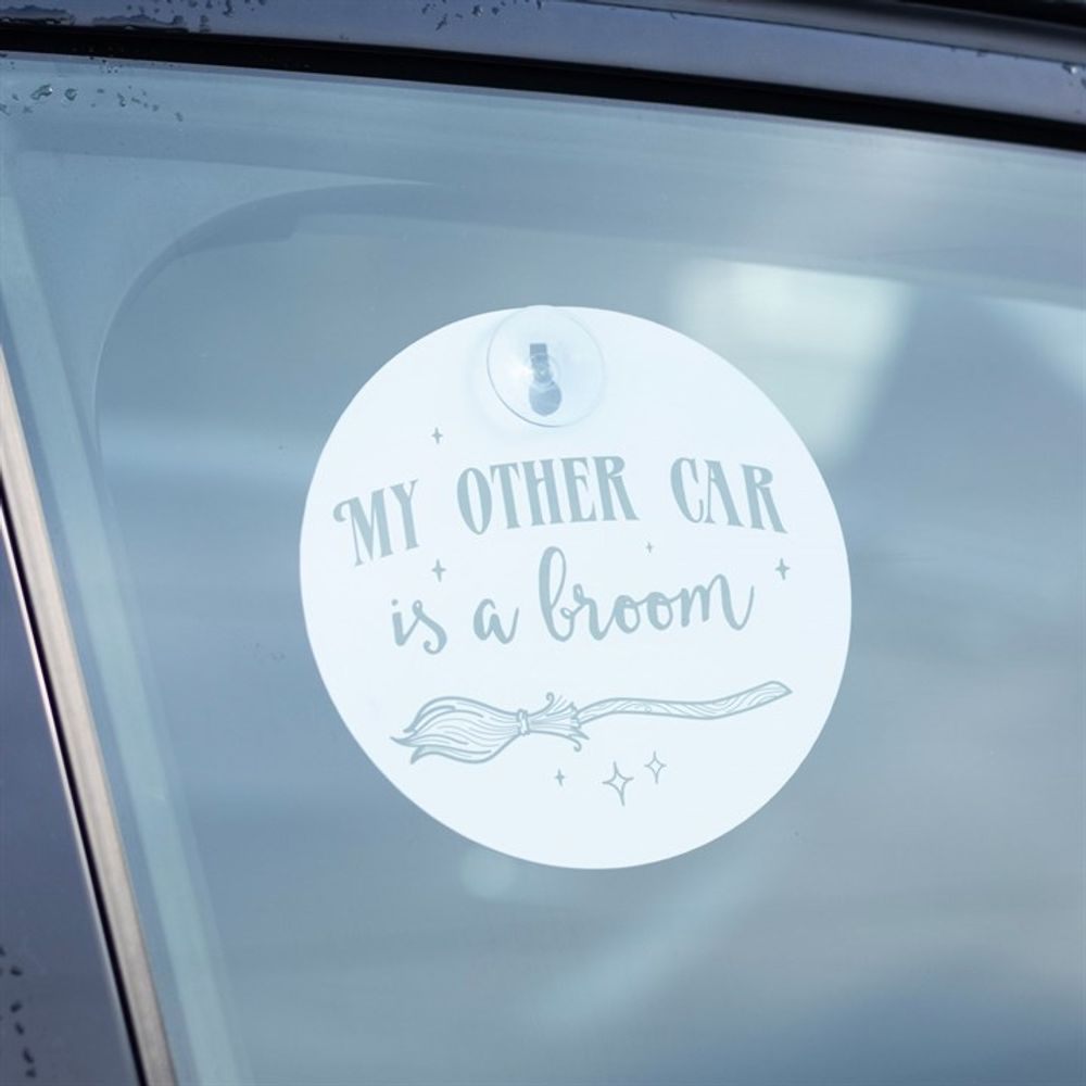 My Other Car is a Broom Window Sign N/A