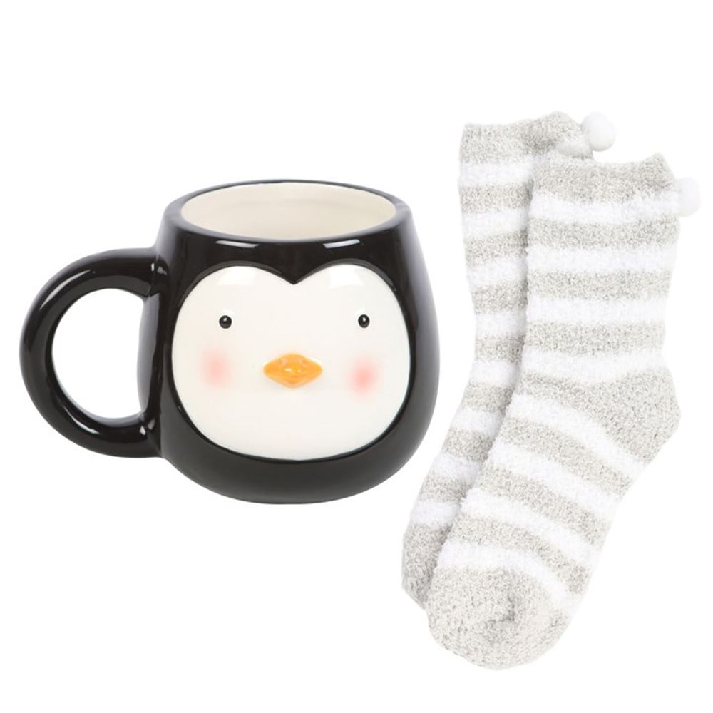 Penguin Mug and Socks Set N/A