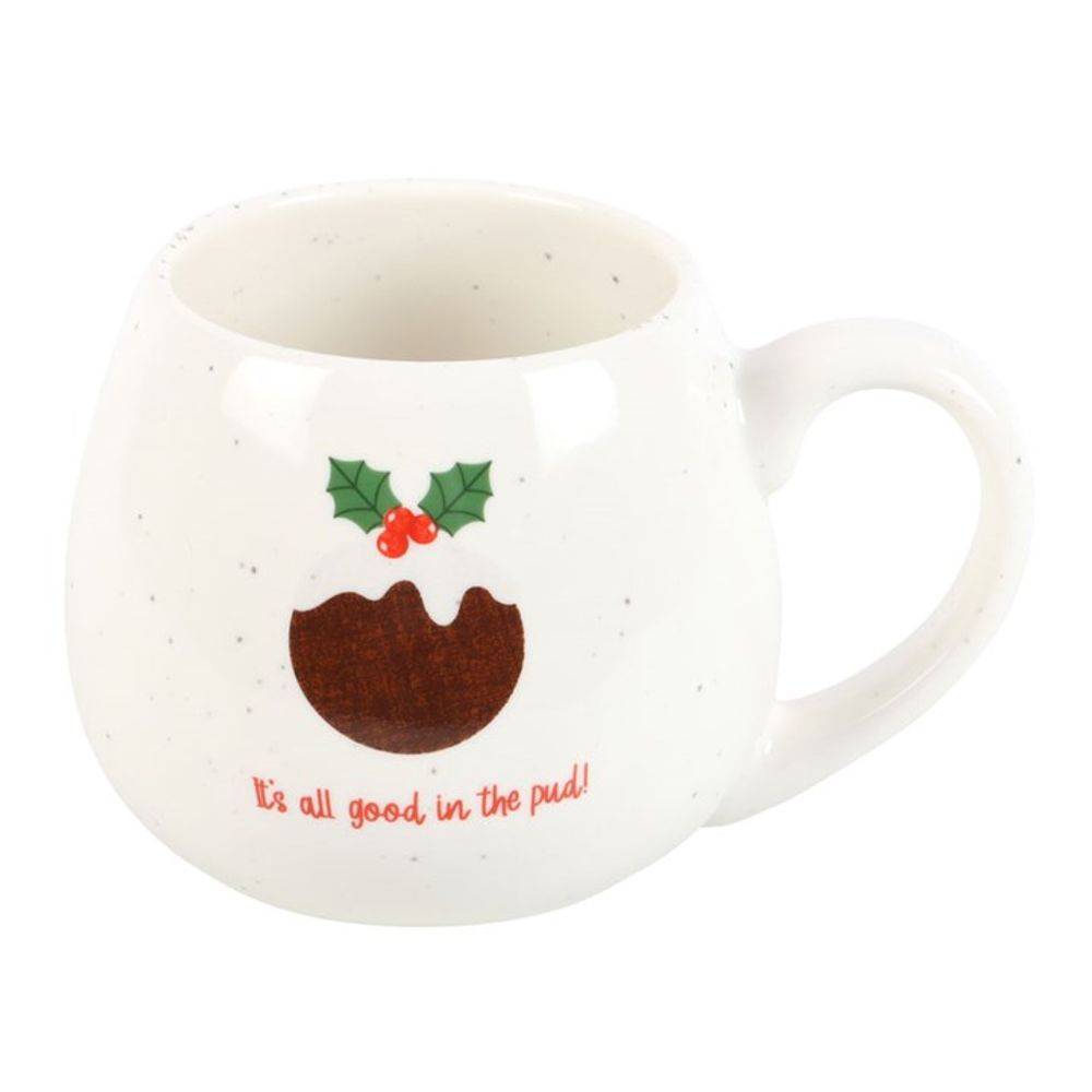 All Good in the Pud Rounded Christmas Mug N/A