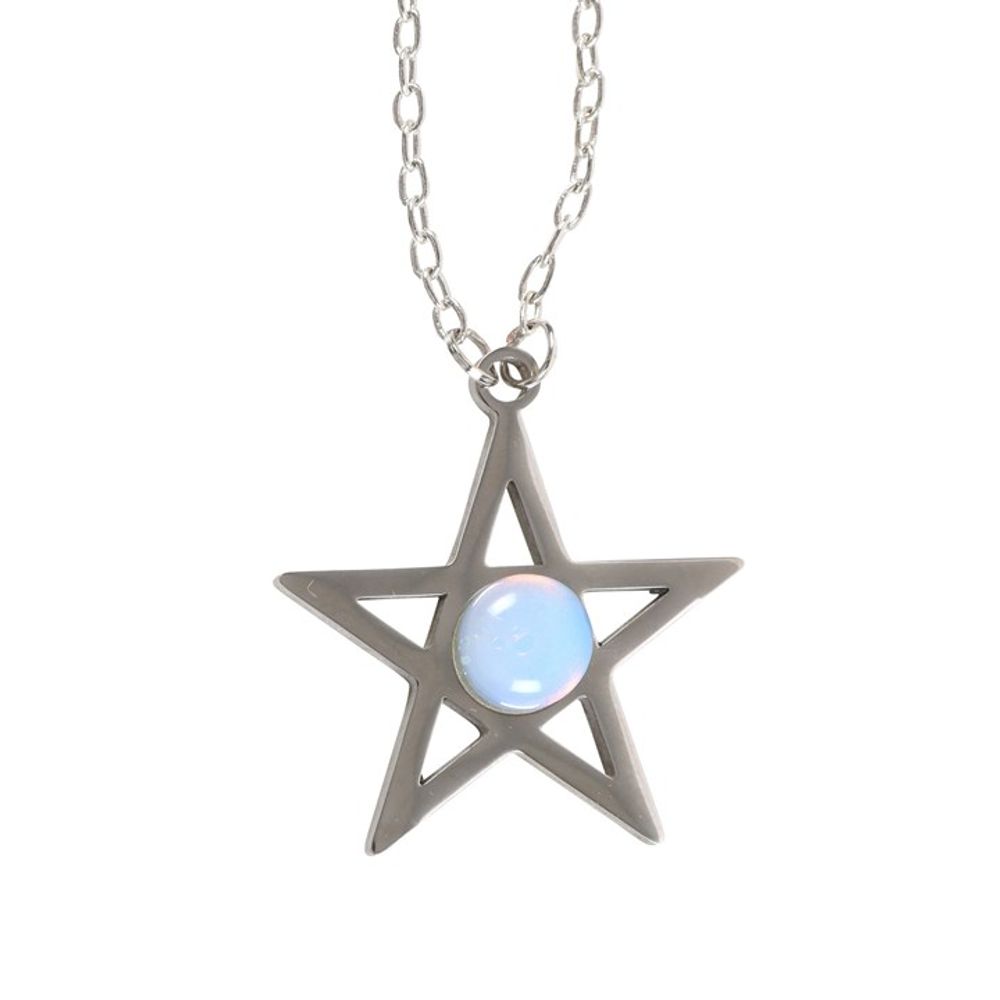 Opalite Star Necklace Card N/A