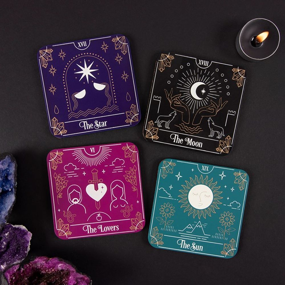 Tarot Card Coaster Set N/A