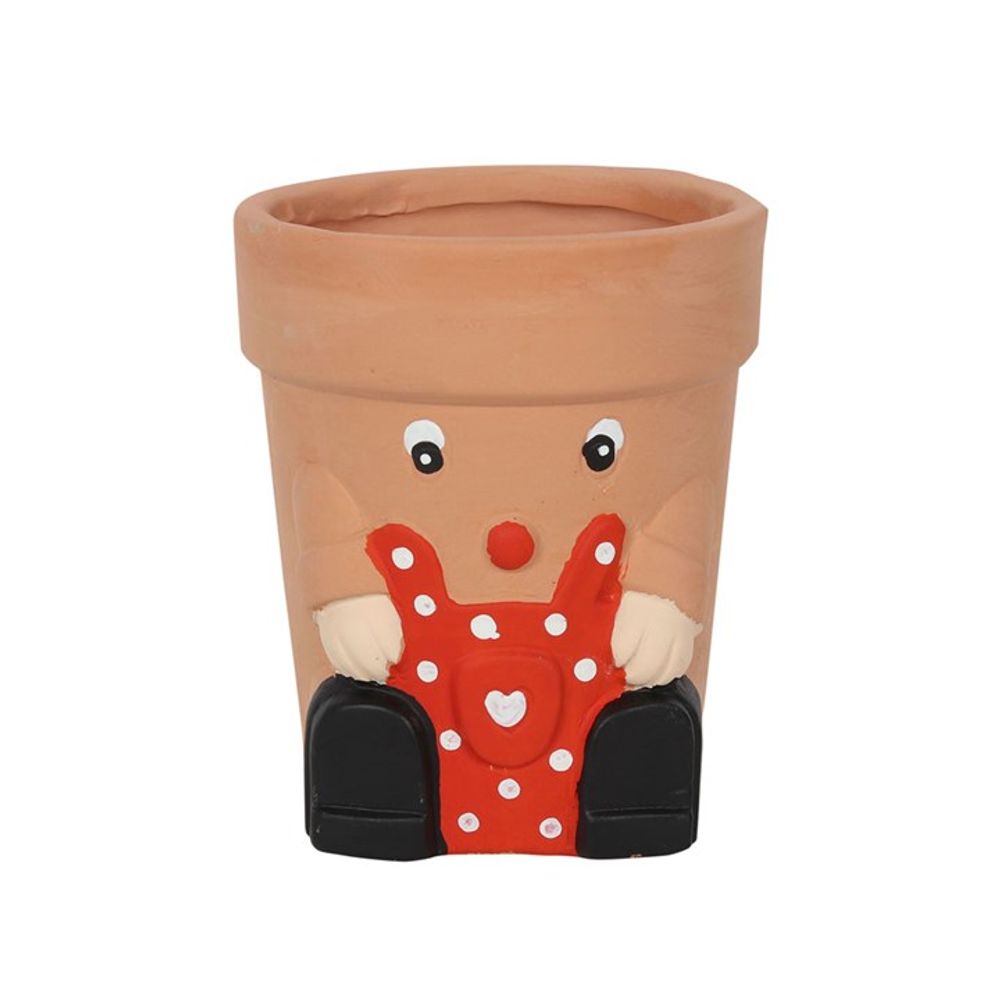 Red Pot Man Terracotta Plant Pot N/A