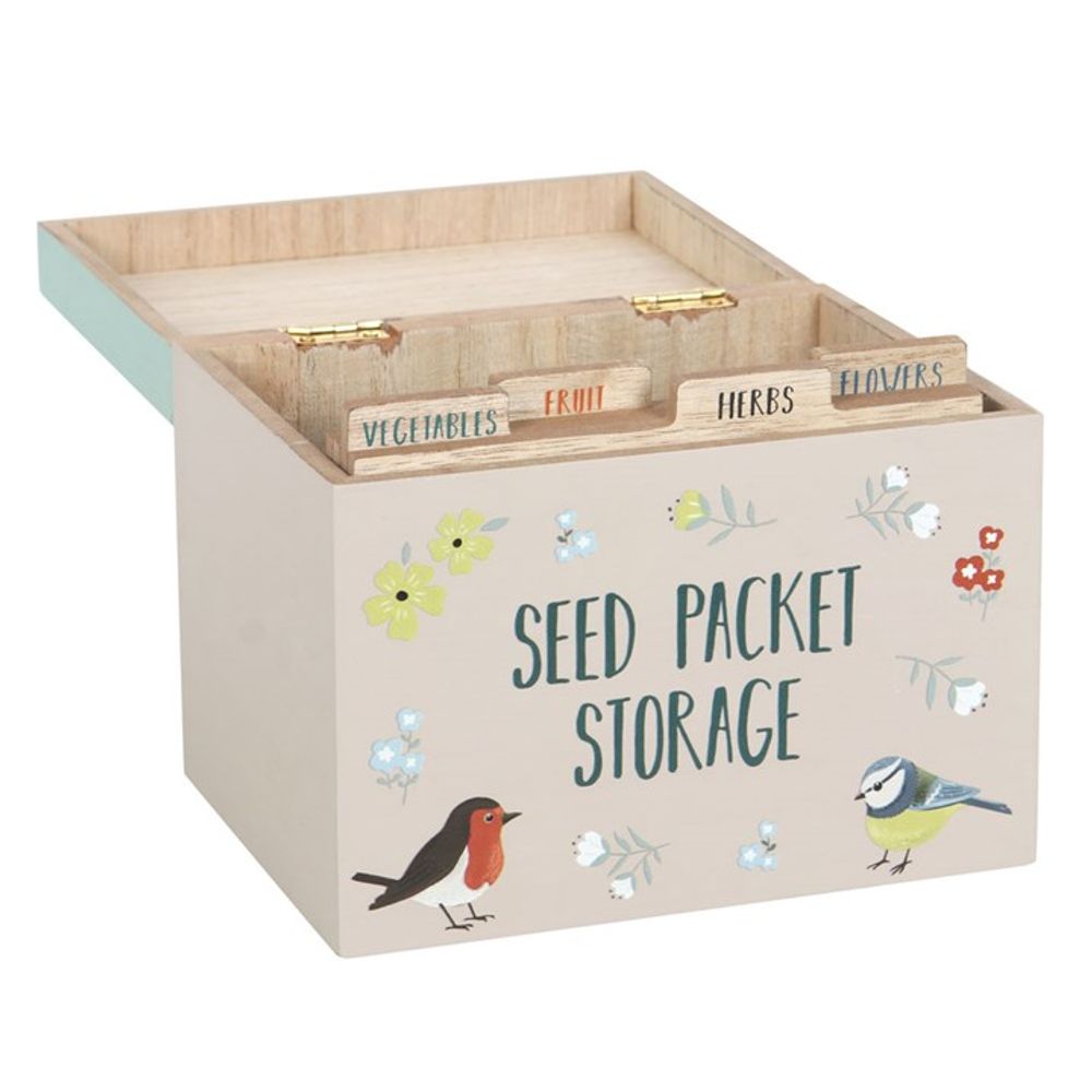 British Garden Birds Seed Packet Storage Box N/A