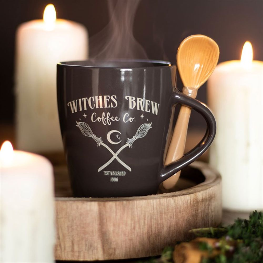 Witches Brew Coffee Co. Mug and Spoon Set N/A