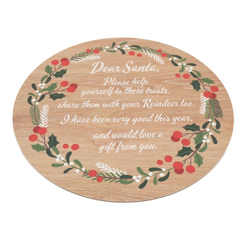 38cm Treats for Santa Serving Plate N/A