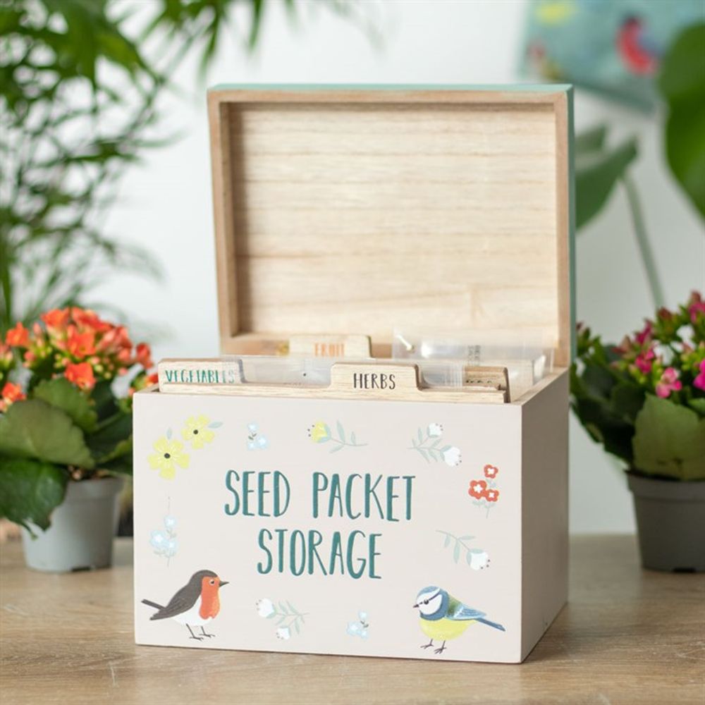 British Garden Birds Seed Packet Storage Box N/A