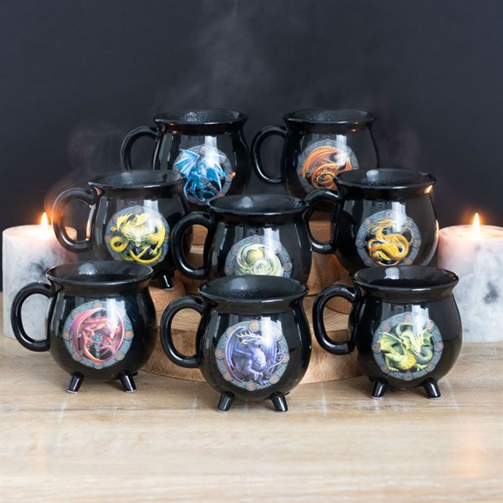 Mabon Colour Changing Cauldron Mug by Anne Stokes N/A