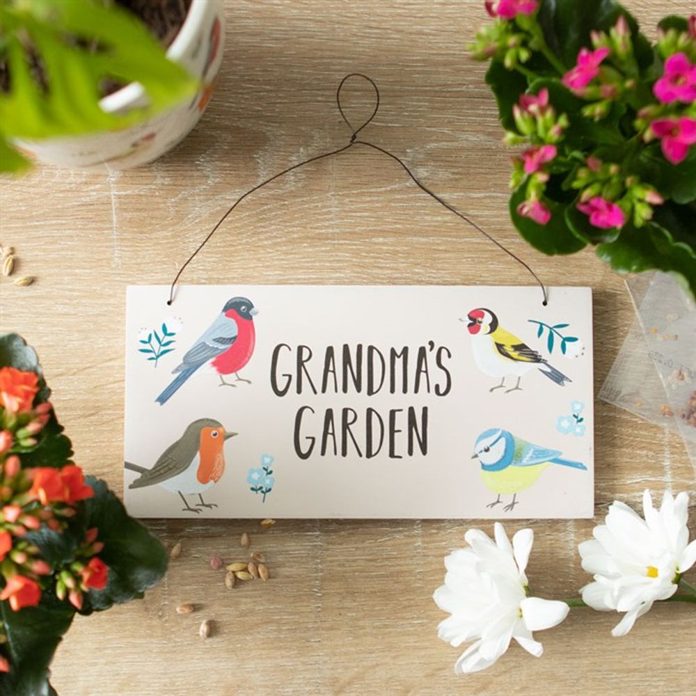 Grandma's Garden British Garden Birds Sign N/A