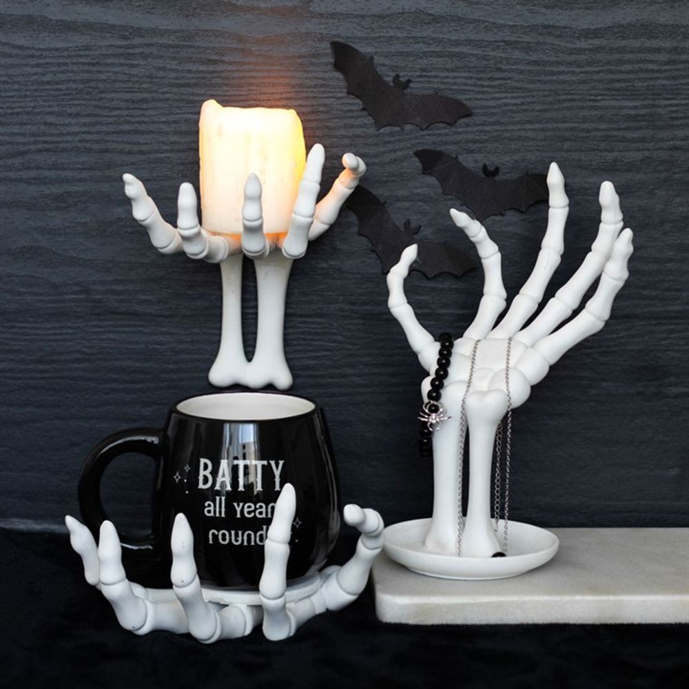 Skeleton Hand Coaster and Candle Holder N/A