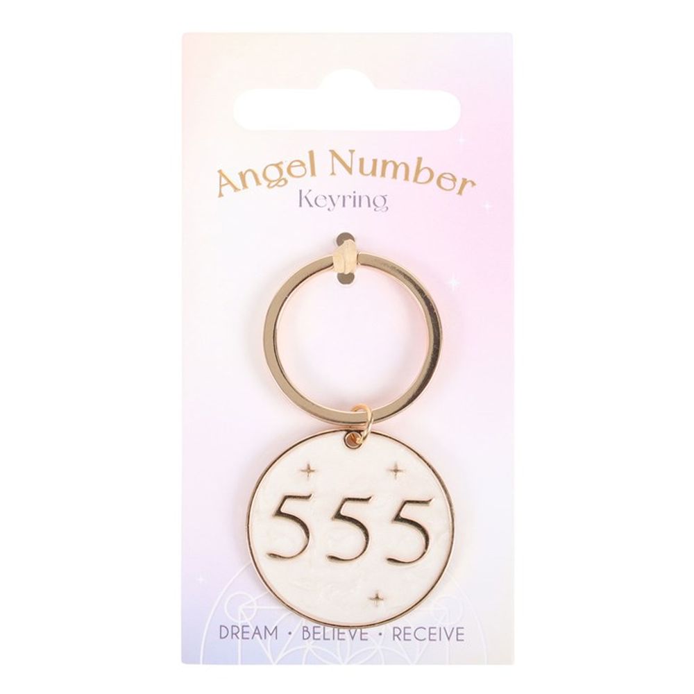 555 Angel Number Keyring N/A