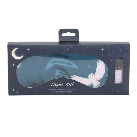 Night Owl Sleep Mask and Essential Oil Gift Set N/A