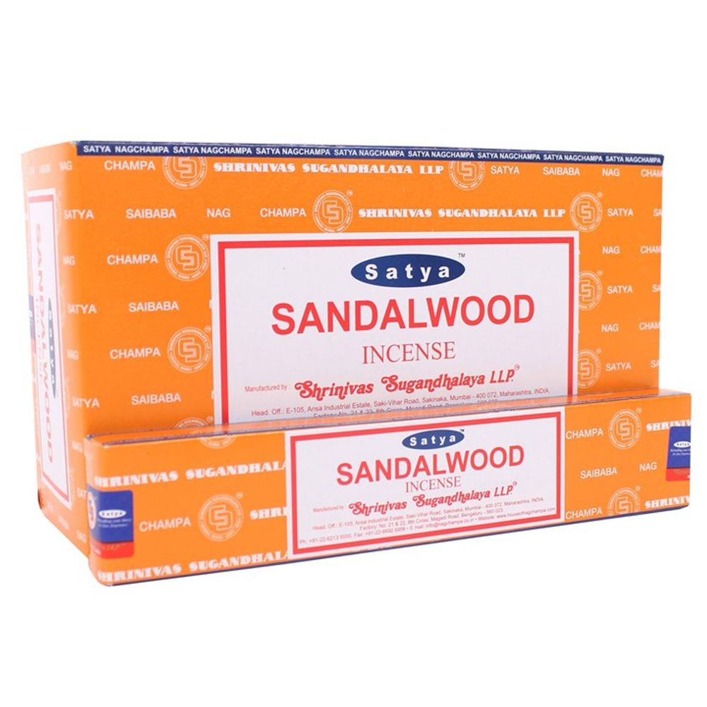 12 Packs of Sandalwood Incense Sticks by Satya N/A