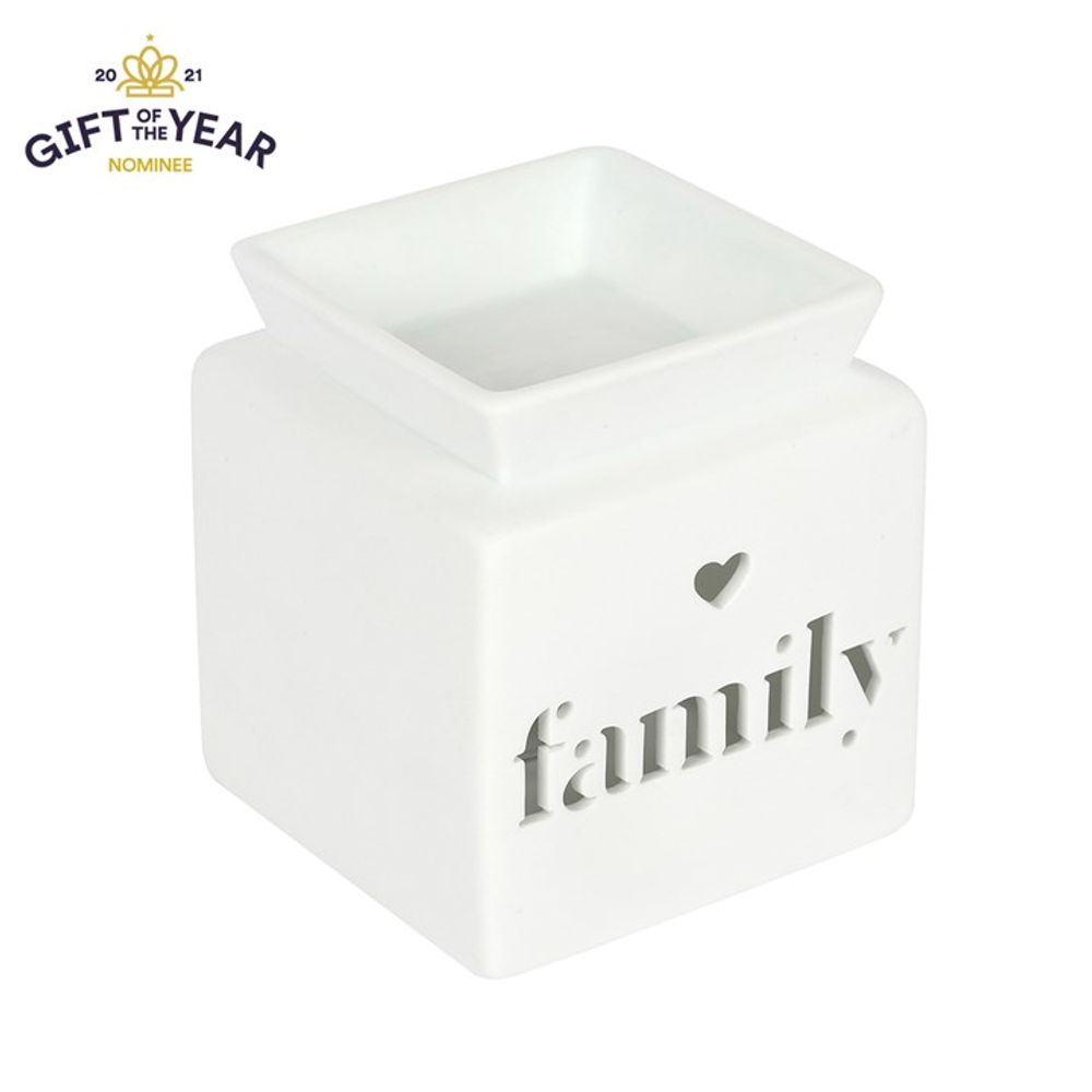 White Family Cut Out Oil Burner N/A