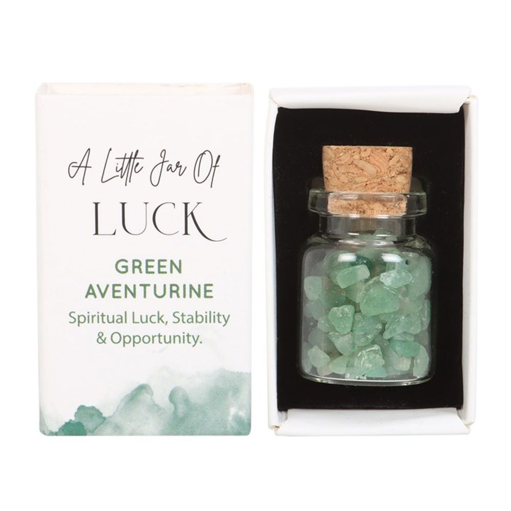 Jar of Luck Aventurine Crystal in a Matchbox N/A