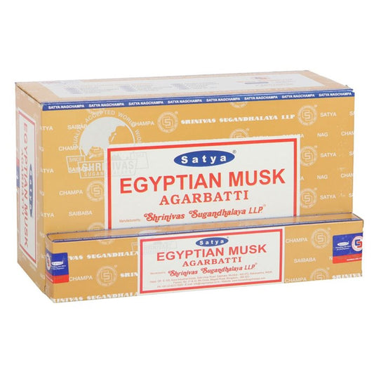 12 Packs of Egyptian Musk Incense Sticks by Satya N/A