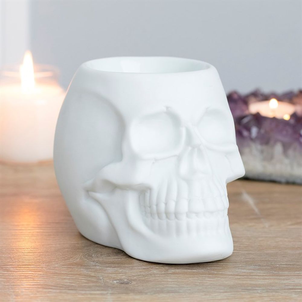 White Skull Oil Burner N/A