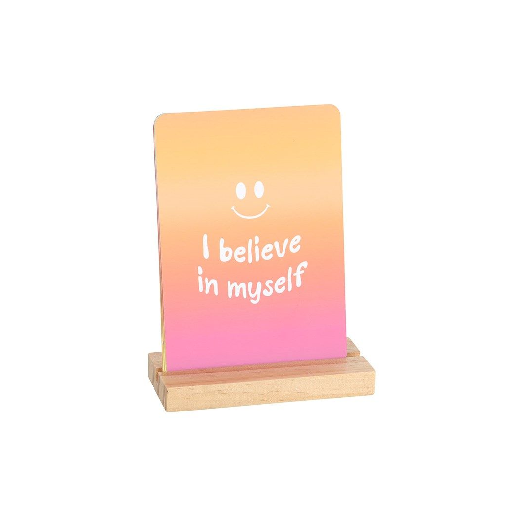 Mindful Moments Affirmation Cards with Wooden Stand N/A