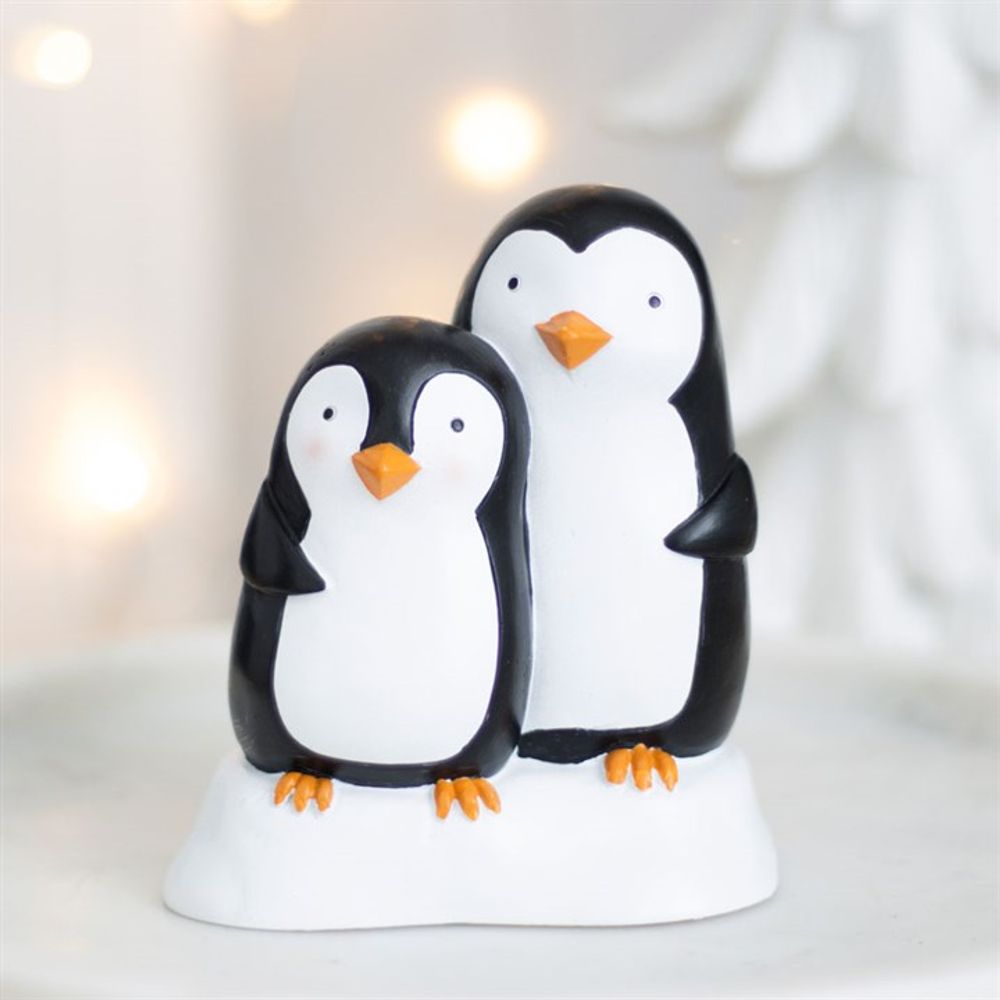 Snuggle Season Resin Penguin Ornament N/A