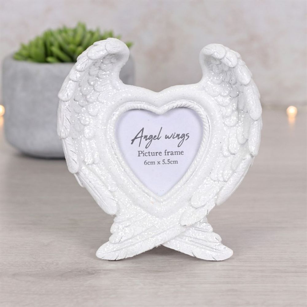 Glitter Angel Wing Photo Frame N/A