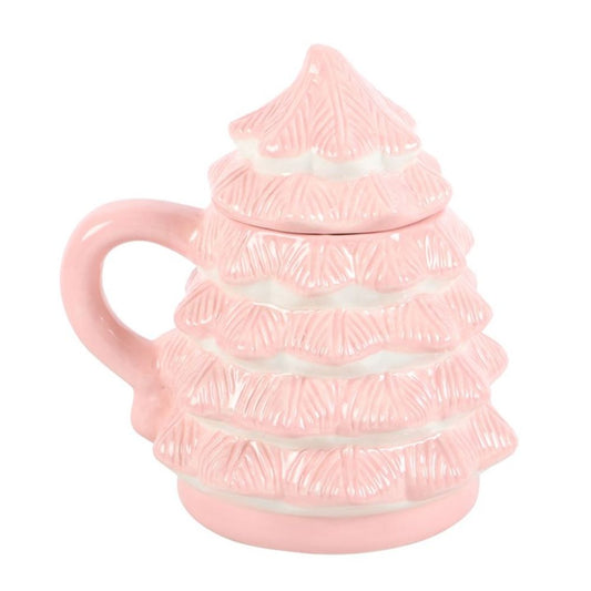 Pink Christmas Tree Shaped Mug N/A