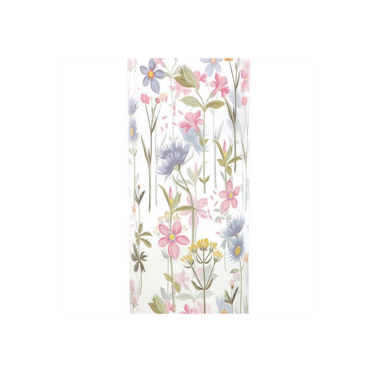 Floral Print Glass Water Bottle N/A