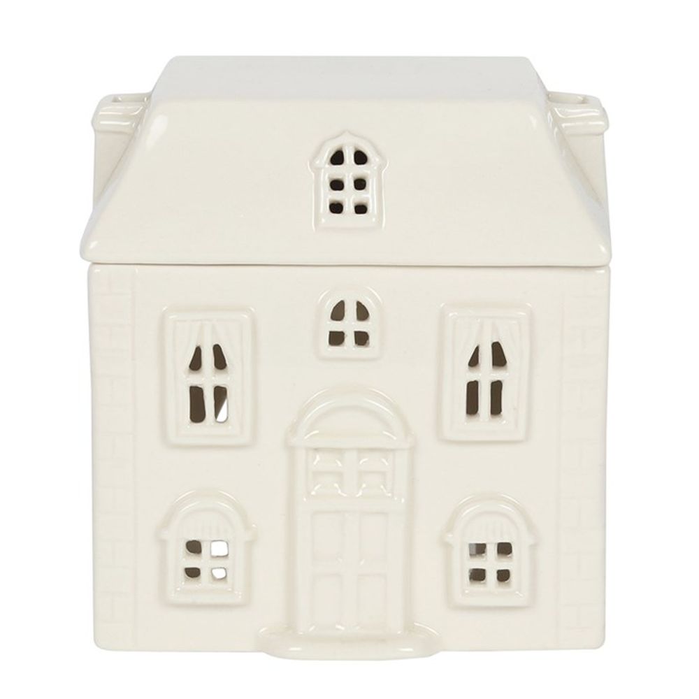 White Ceramic House Oil Burner N/A