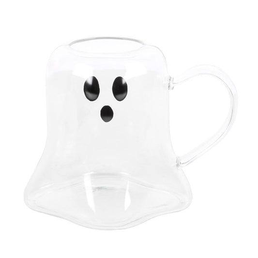 Ghost Shaped Glass Mug N/A