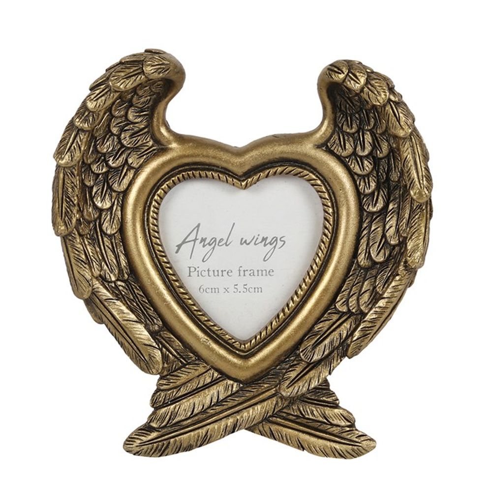 Antique Gold Angel Wing Photo Frame N/A