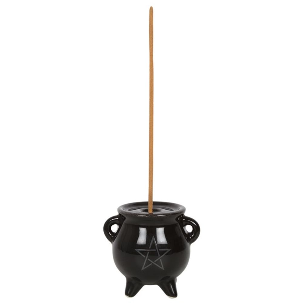 Pentagram Cauldron Ceramic Incense Holder N/A