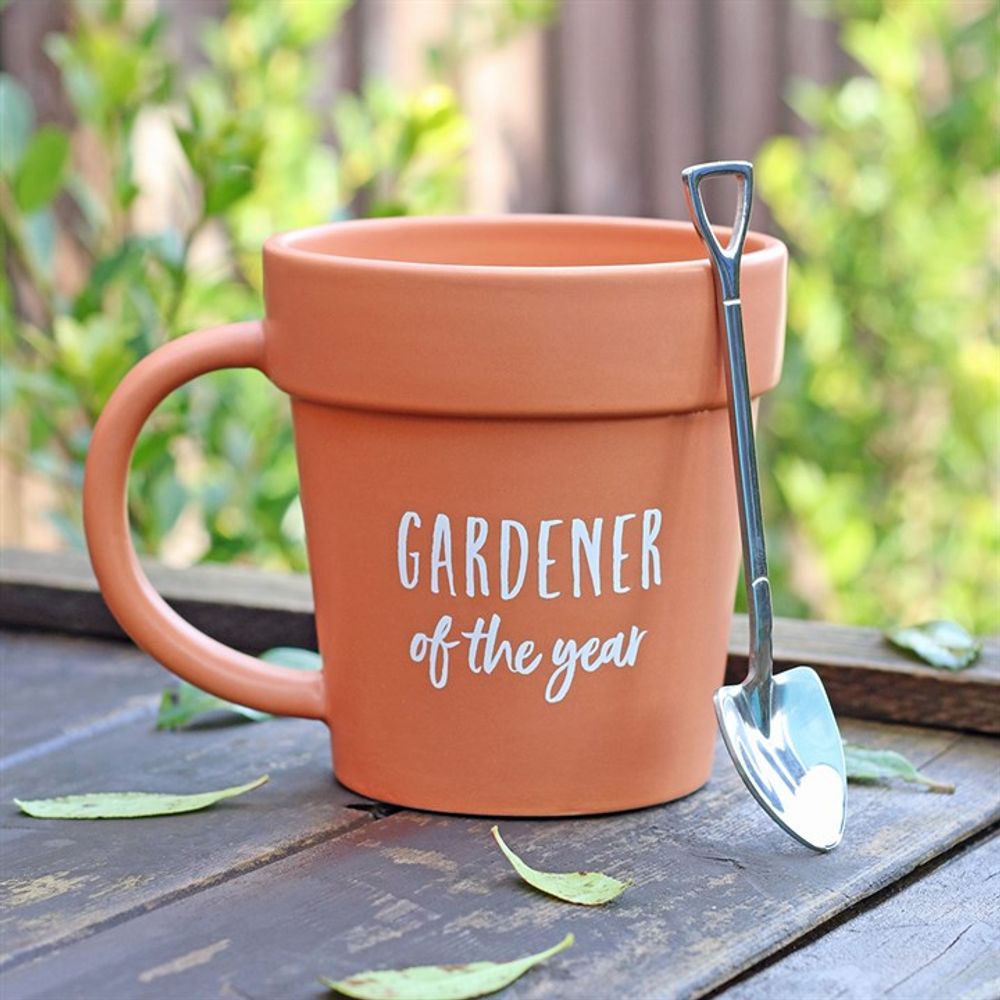 Gardener of the Year Pot Mug and Shovel Spoon N/A