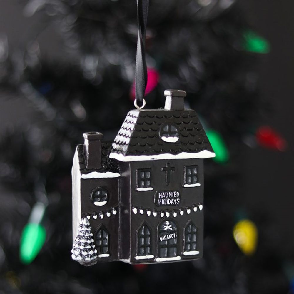 Haunted Holiday House Resin Christmas Decoration N/A