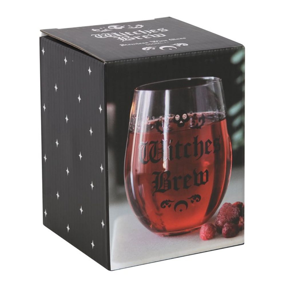 Witches Brew Stemless Wine Glass N/A