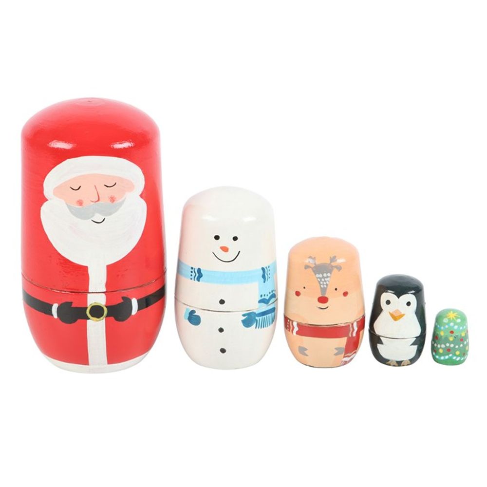 Christmas Russian Nesting Doll Set N/A