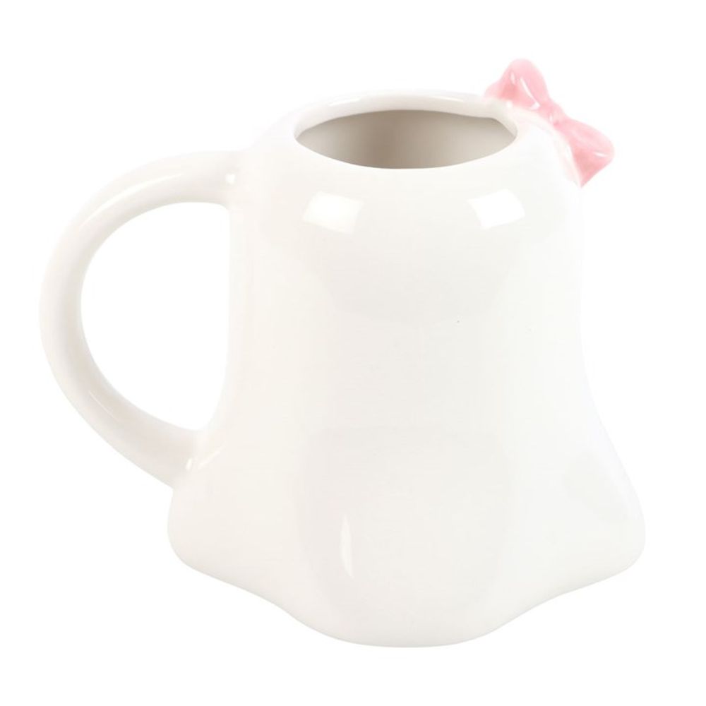 Mrs Boo Ghost Shaped Mug with Bow N/A