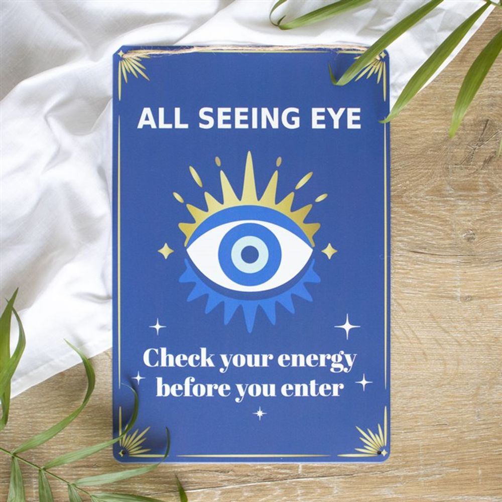 30cm All Seeing Eye Metal Hanging Sign N/A