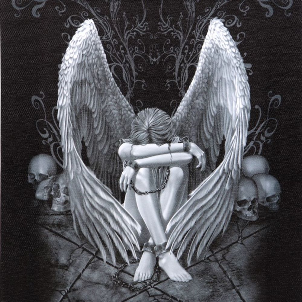 19x25cm Enslaved Angel Canvas Plaque by Spiral Direct N/A