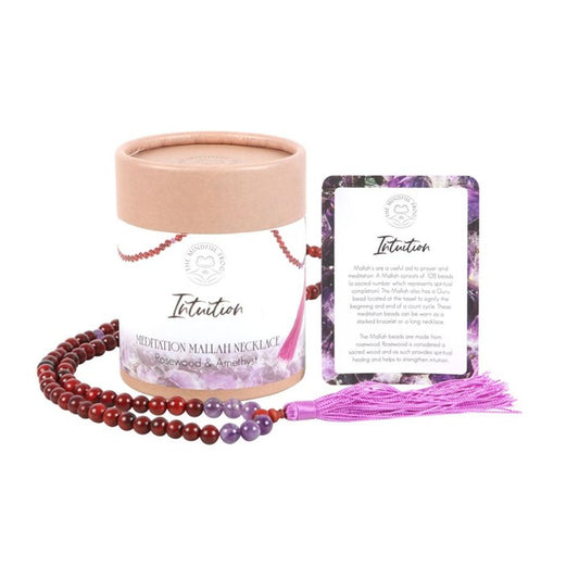 Intuition Rosewood & Amethyst Mallah Necklace N/A