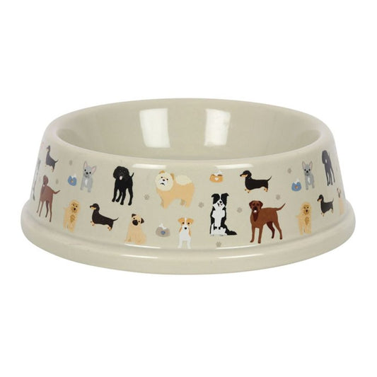 Dog Print Food Bowl N/A