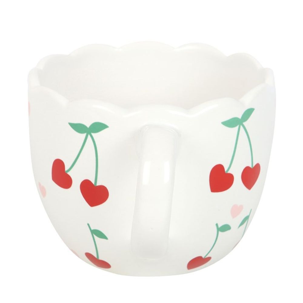 Scalloped Cherry Print Mug N/A