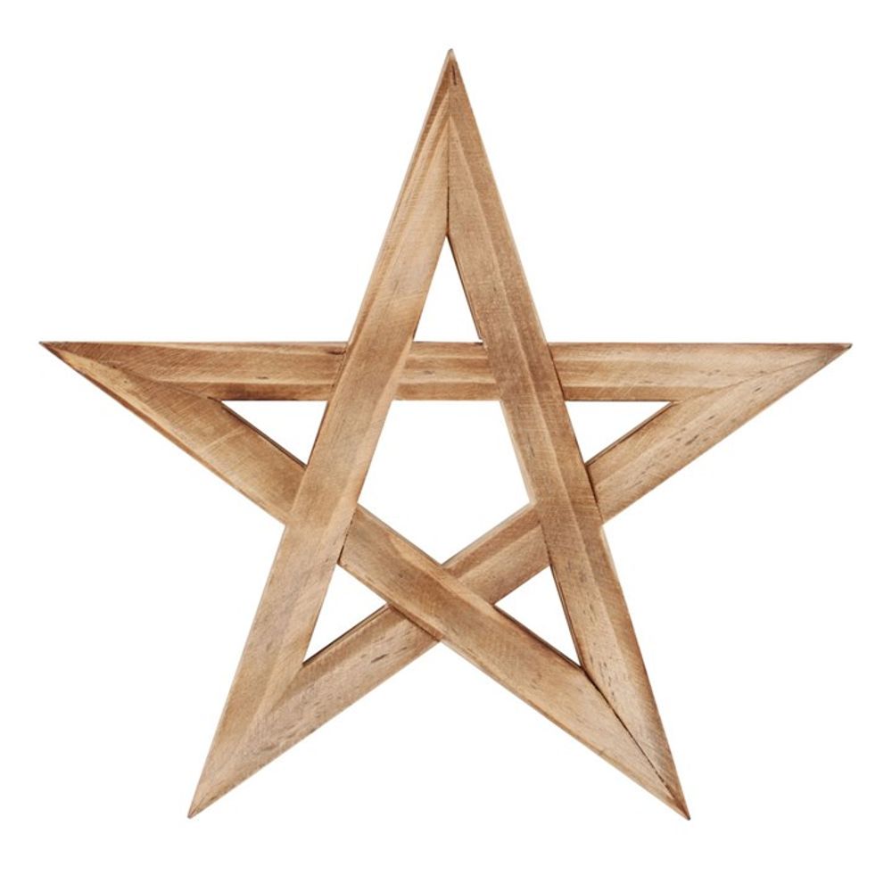 Wooden Pentagram Trivet N/A