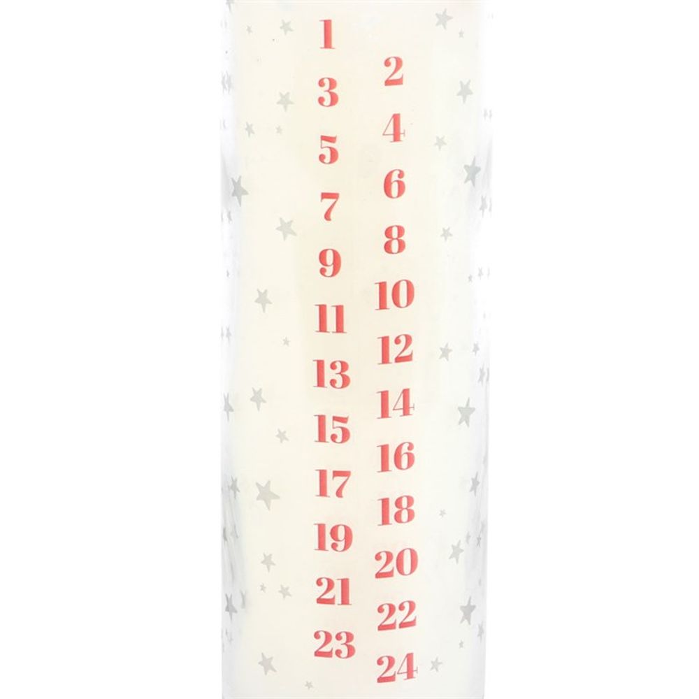 White Vanilla Advent Tube Candle N/A