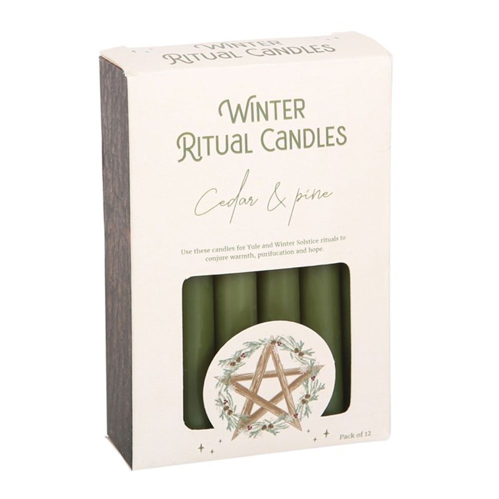 Cedar & Pine Winter Ritual Spell Candles N/A