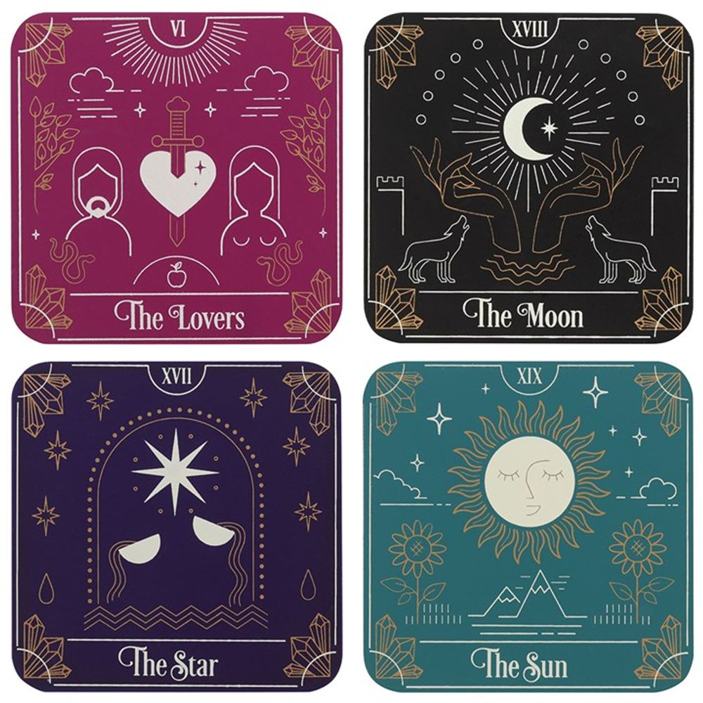 Tarot Card Coaster Set N/A