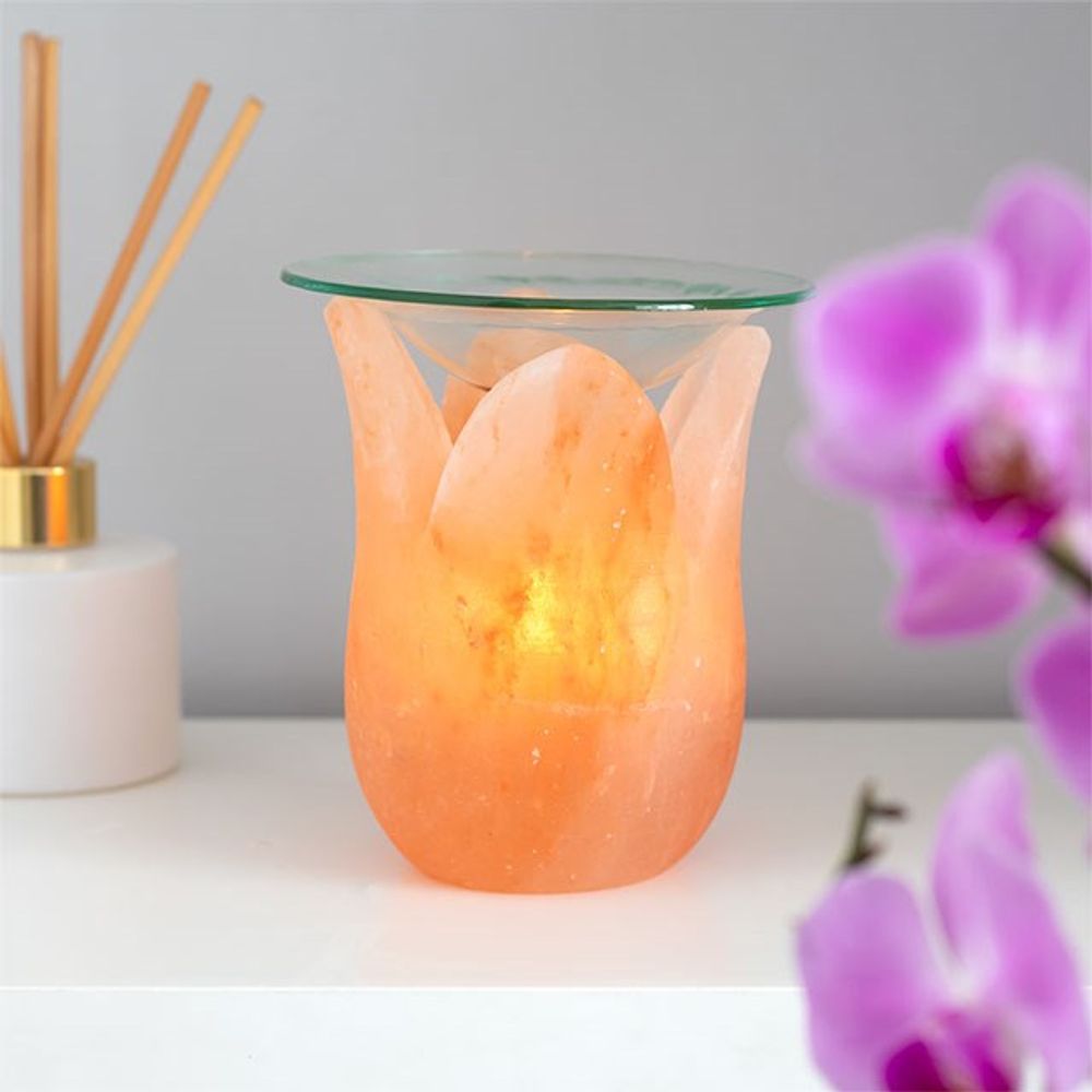 Tulip Shaped Himalayan Salt Oil Burner N/A